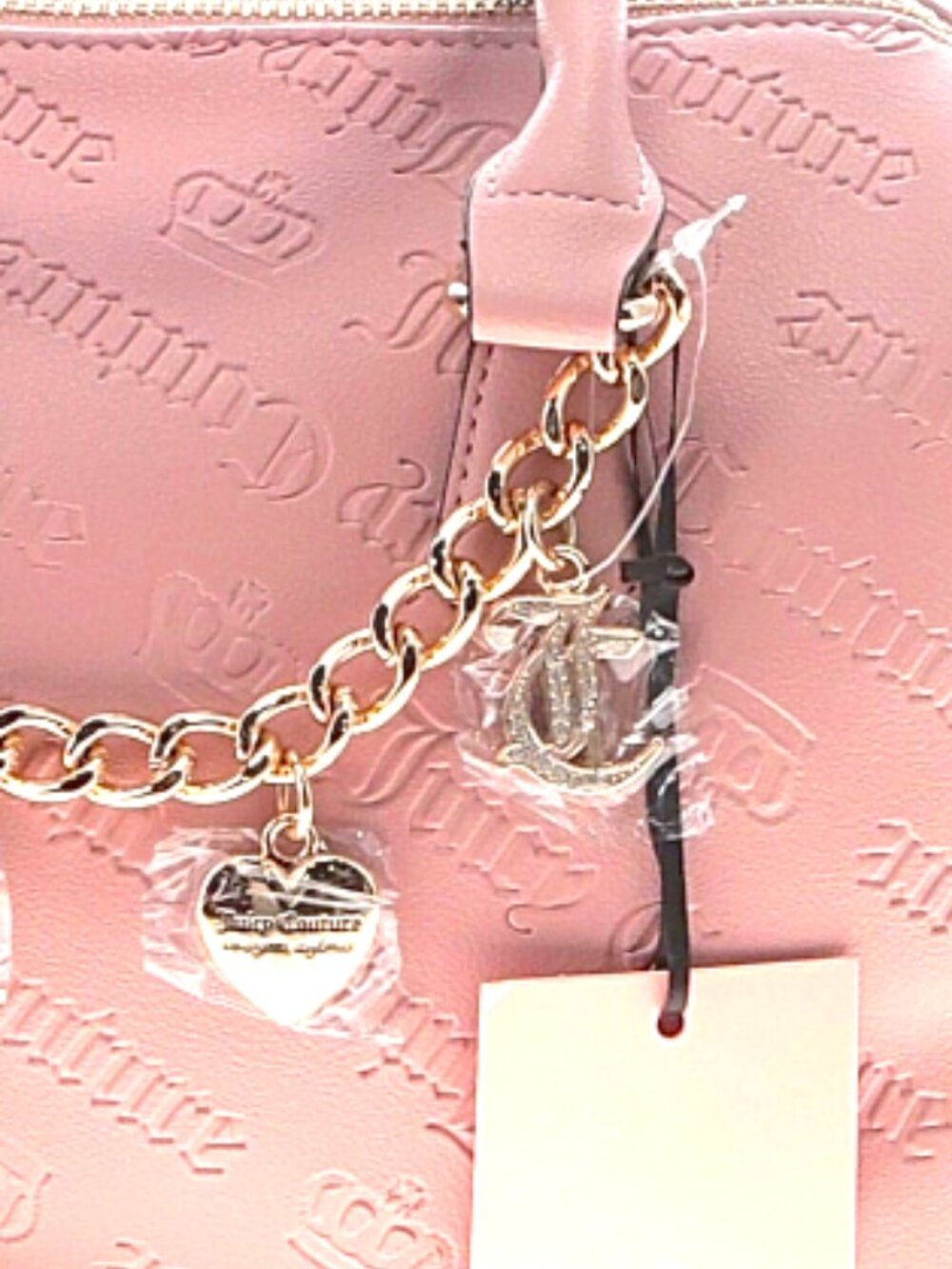 Juicy Couture "Not Your Babe" Blush Pink Satchel/Crossbody NWT - Picture 8 of 12